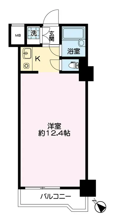 スクエア長者町 5階階 間取り