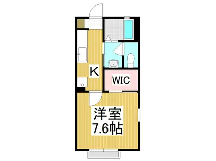 フォーエバー吉澤A(1K/1階)の間取り写真