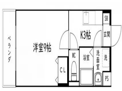 NAVONA(1K/2階)の間取り写真