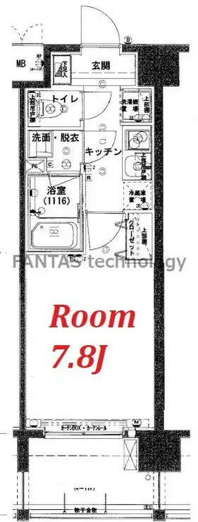 ハーモニーレジデンス森下ステーションフロント 3階階 間取り