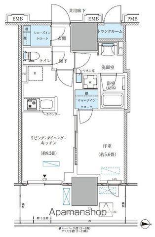 パークアクシス西大島コンフォートスクエア(1LDK/9階)の間取り写真