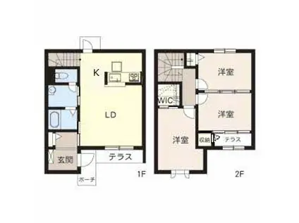 山陽電鉄本線 山陽曽根駅 徒歩13分 2階建 築17年(3LDK/1階)の間取り写真