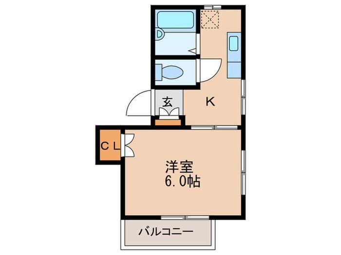 コーポ日の出(1K/3階)の間取り写真