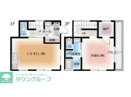 エクセル大久保(1LDK/1階)の間取り写真