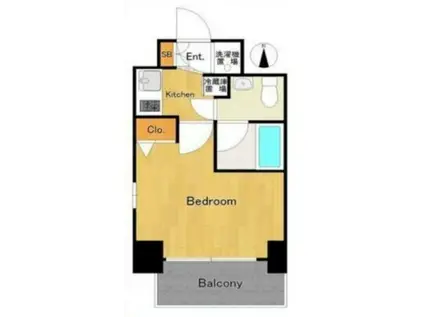 エクセリア芝大門(1K/4階)の間取り写真