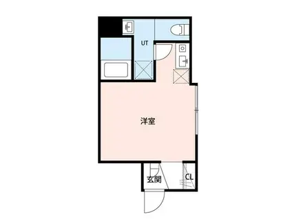 アミスタ小菅(ワンルーム/1階)の間取り写真