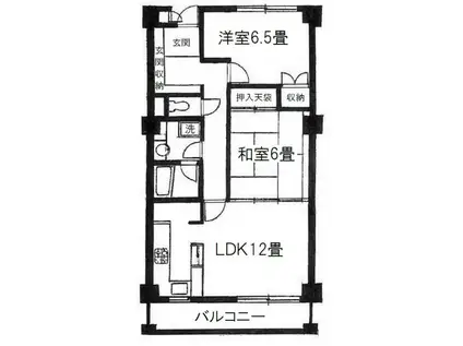 メゾン・ド・小金井(2LDK/3階)の間取り写真