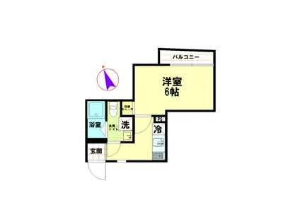 ウィンレックス亀有(1K/1階)の間取り写真