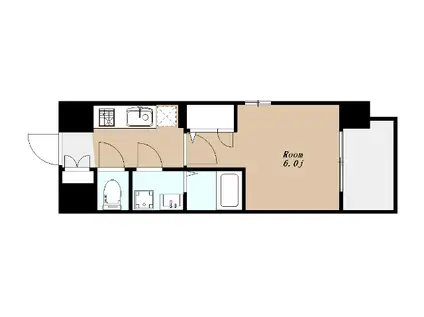 エスリード新大阪グランファースト(1K/8階)の間取り写真