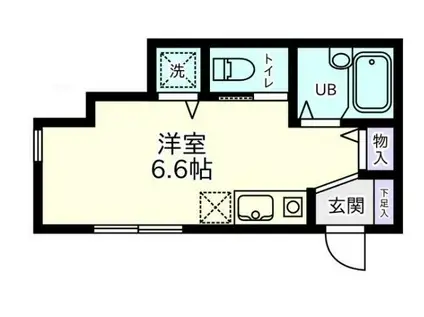 アーベインテラス目黒本町III(ワンルーム/1階)の間取り写真