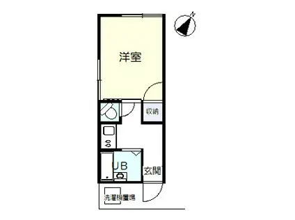 神谷コーポ(1K/2階)の間取り写真