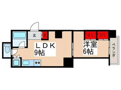 グランデュール西小岩(1LDK/7階)の間取り写真