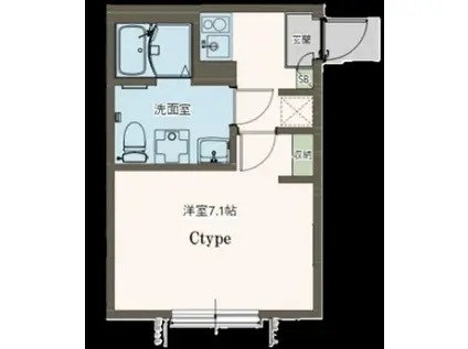 AGRANDE ODAKYU-SAGAMIHARAII(1K/1階)の間取り写真