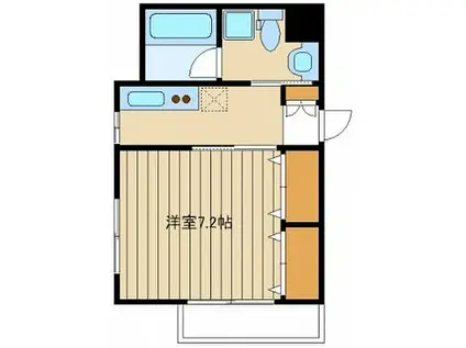 ラフィーネ春日町(1K/4階)の間取り写真