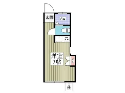 メゾンエトワール(ワンルーム/1階)の間取り写真