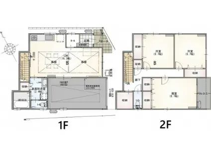 ROW HOUSE イースト(3SLDK/1階)の間取り写真
