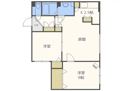 IL LEGAME(2LDK/2階)の間取り写真