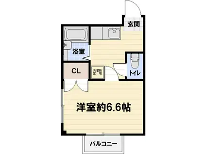 NASU24(1K/1階)の間取り写真