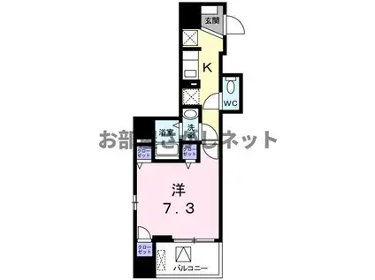 ベスティエ秋葉原学生・社会人にオススメ初期費用分(1K/7階)の間取り写真