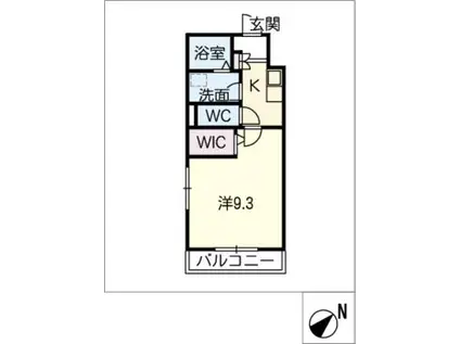 コンフォルト本山(1K/2階)の間取り写真