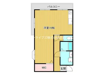 ハイツノボル(ワンルーム/4階)の間取り写真