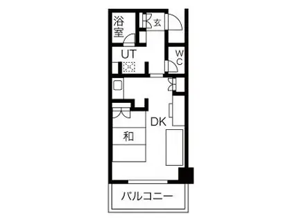 鶴舞ガーデンコート(ワンルーム/10階)の間取り写真