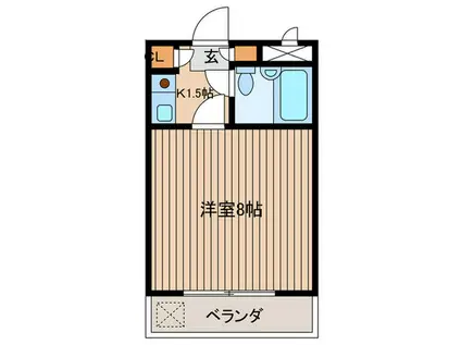 第二エステートオギモト(1K/2階)の間取り写真