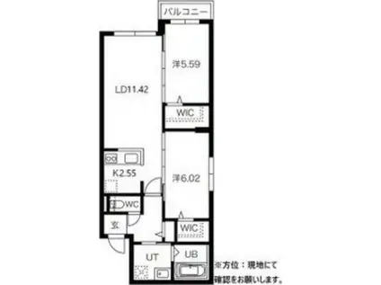 GATO ASSORTI(2LDK/3階)の間取り写真