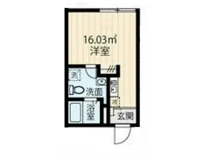 マンション 板橋区蓮根2丁目(ワンルーム/3階)の間取り写真