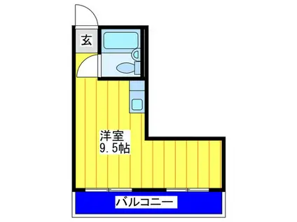 大東コーポ(ワンルーム/3階)の間取り写真