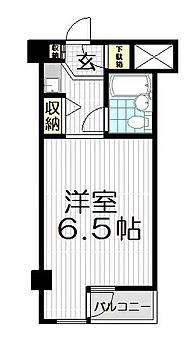 キャッスルマンション狭山祇園(1K/2階)の間取り写真