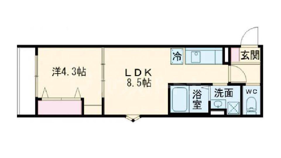 ROBOT HOME 金町(1LDK/1階)の間取り写真