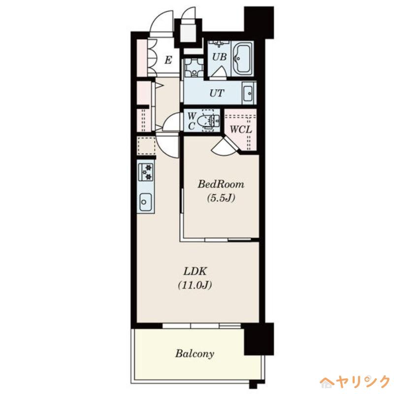 S-RESIDENCE本郷II(1LDK/12階)の間取り写真