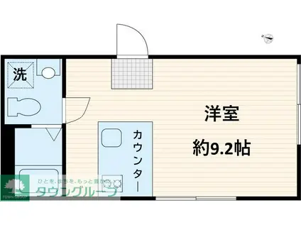 TRIAS541(ワンルーム/4階)の間取り写真