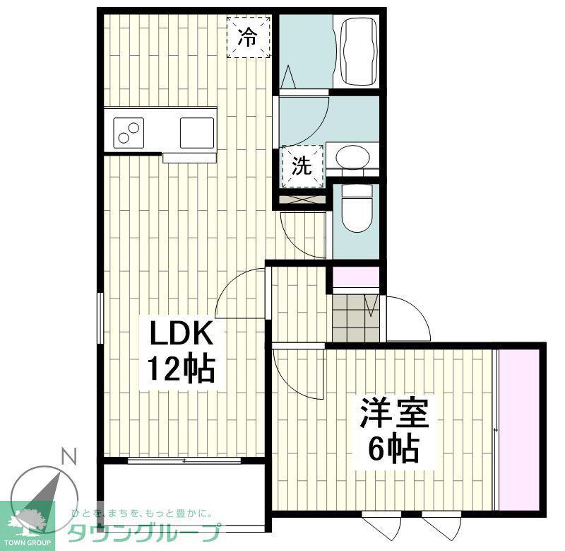 目黒区下目黒3丁目計画(1LDK/3階)の間取り写真