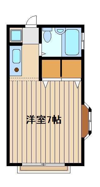 メゾングレース(ワンルーム/2階)の間取り写真