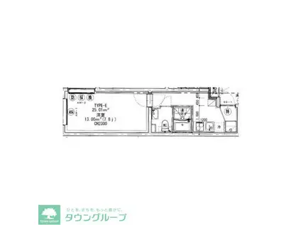 SOLASIARESIDENCE上板橋(1K/1階)の間取り写真