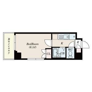 S-FORT船橋ROOTS(1K/7階)の間取り写真