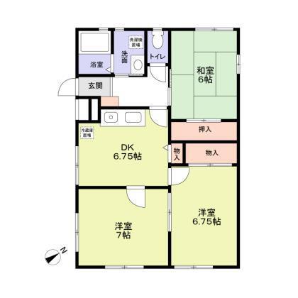 ハイツKOYAMA(3DK/1階)の間取り写真