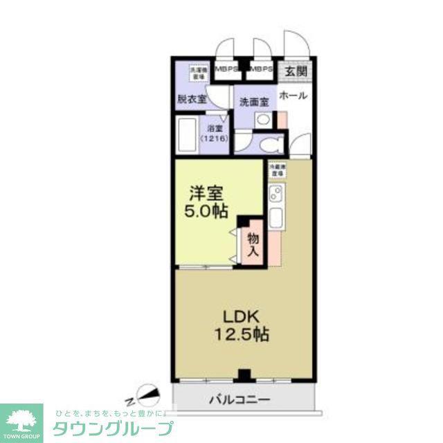 グレイスハイツ(1LDK/2階)の間取り写真