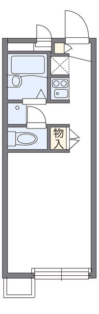 レオパレスIKEDA(ワンルーム/1階)の間取り写真