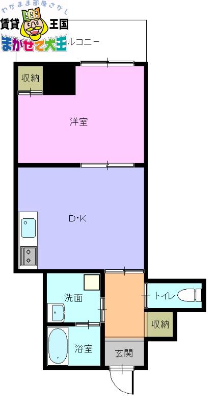 CASA EBANISTA カーサ エバニスタ(1LDK/9階)の間取り写真