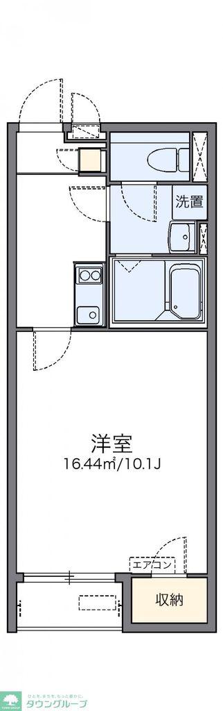 レオネクストメープルコート(1K/2階)の間取り写真