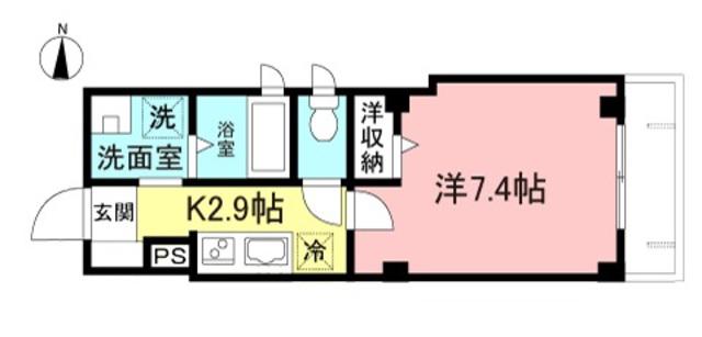 FJ アドバンス(1K/1階)の間取り写真