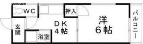 RIZEONE城東野江レジデン(1DK/5階)の間取り写真