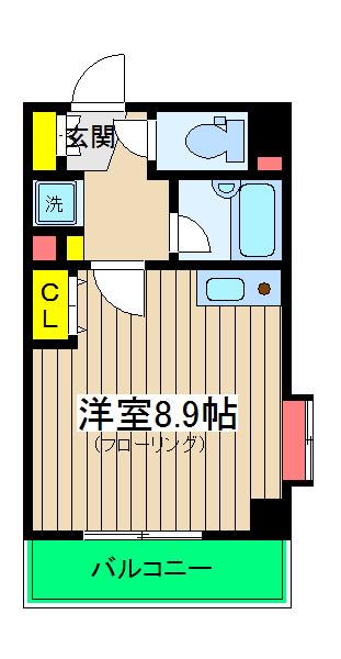 ティーリーフ横浜レジーナ(ワンルーム/3階)の間取り写真
