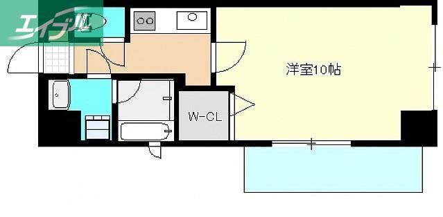 アーバンパレス田町(1K/5階)の間取り写真