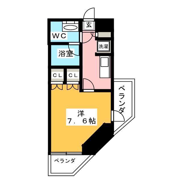 RODIA木場(1K/2階)の間取り写真