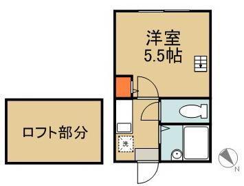 アルテ八丁畷(1K/1階)の間取り写真