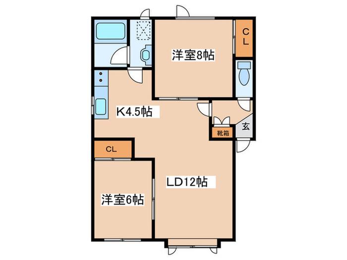 アネックス30(2LDK/3階)の間取り写真